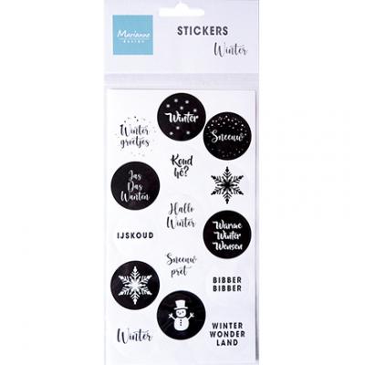 Marianne Design Sticker - Textaufkleber Winter